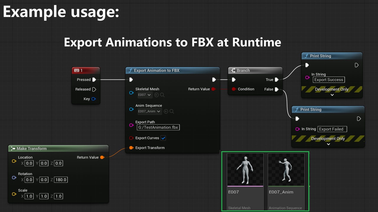 Runtime Animation Exporter