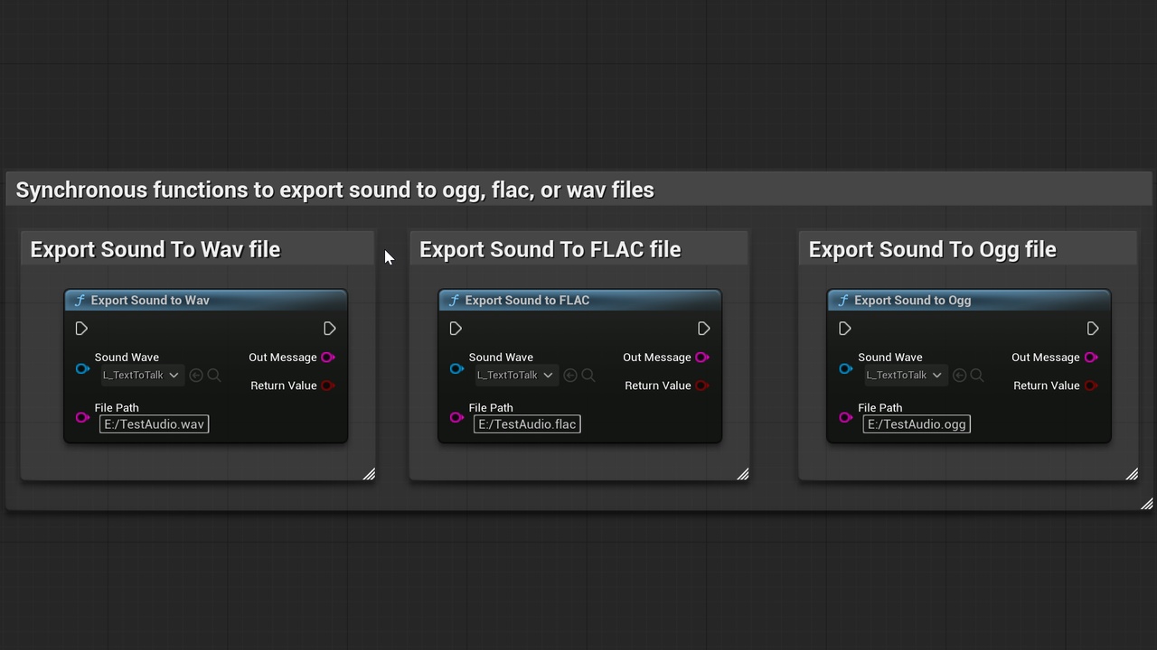 Runtime Audio Exporter