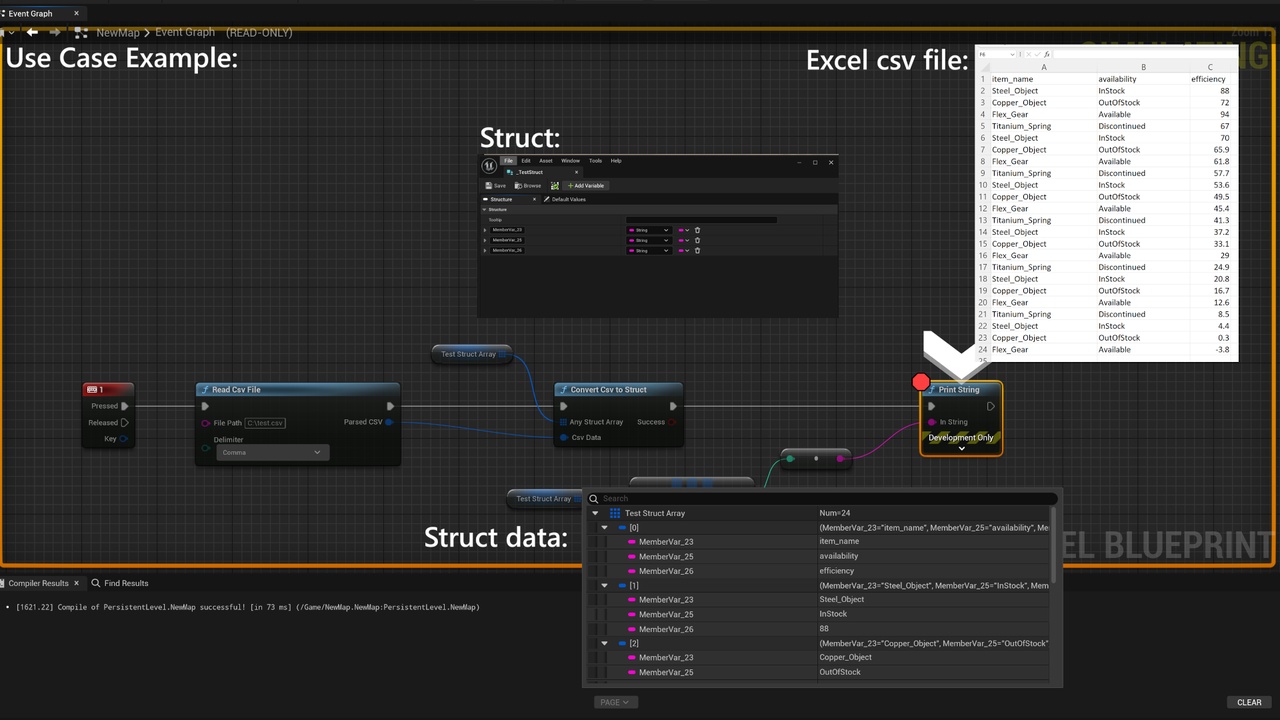 Runtime CSV To Struct