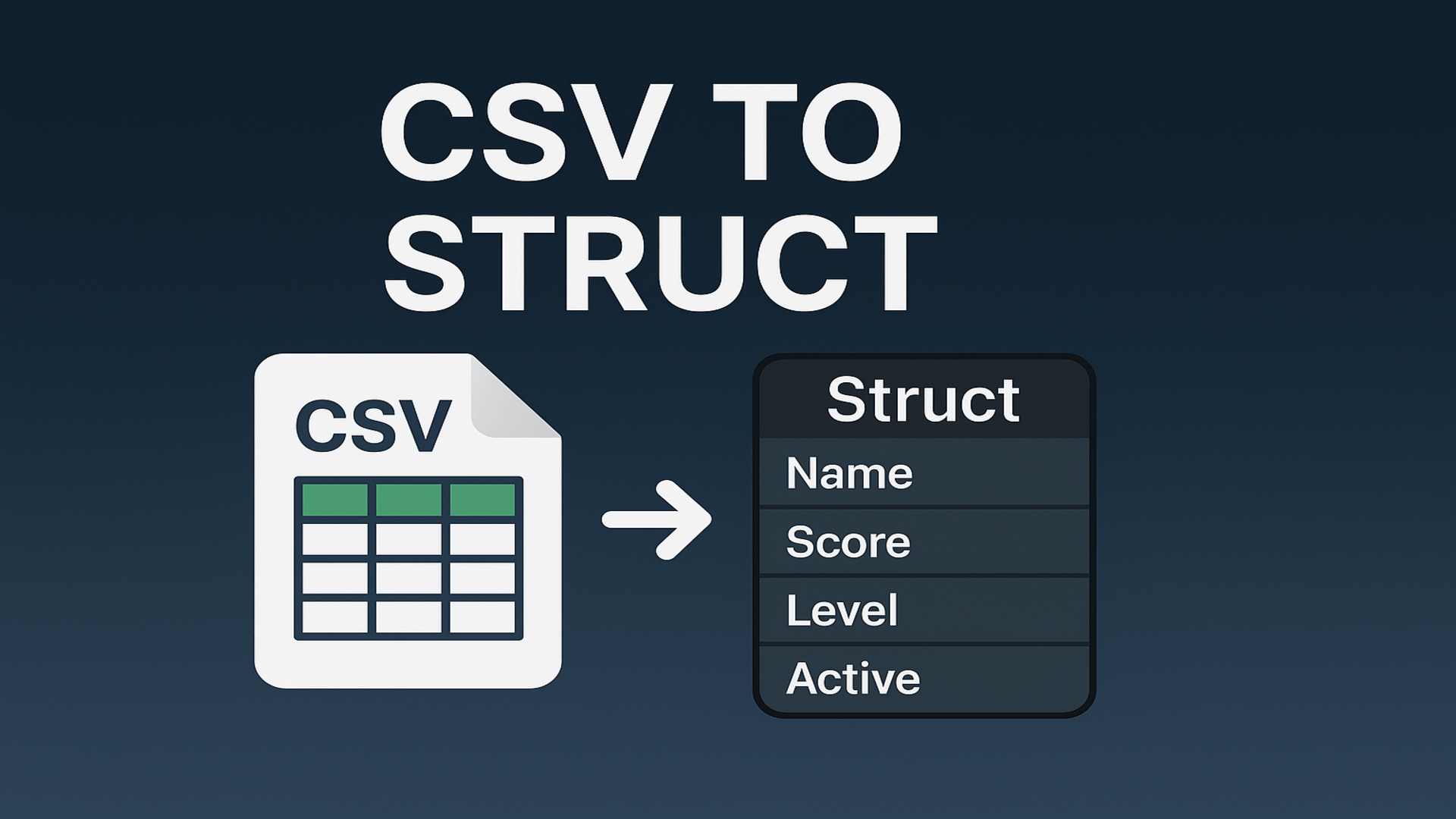 Runtime CSV To Struct