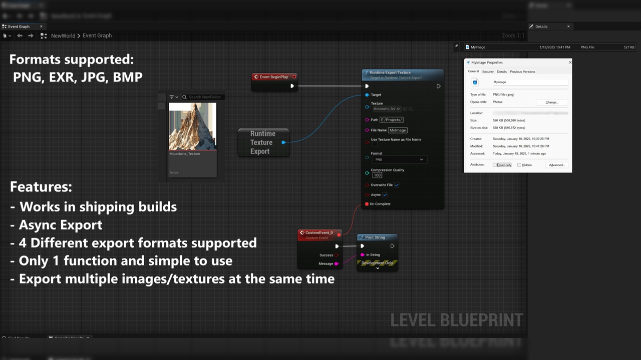 Runtime Image Export