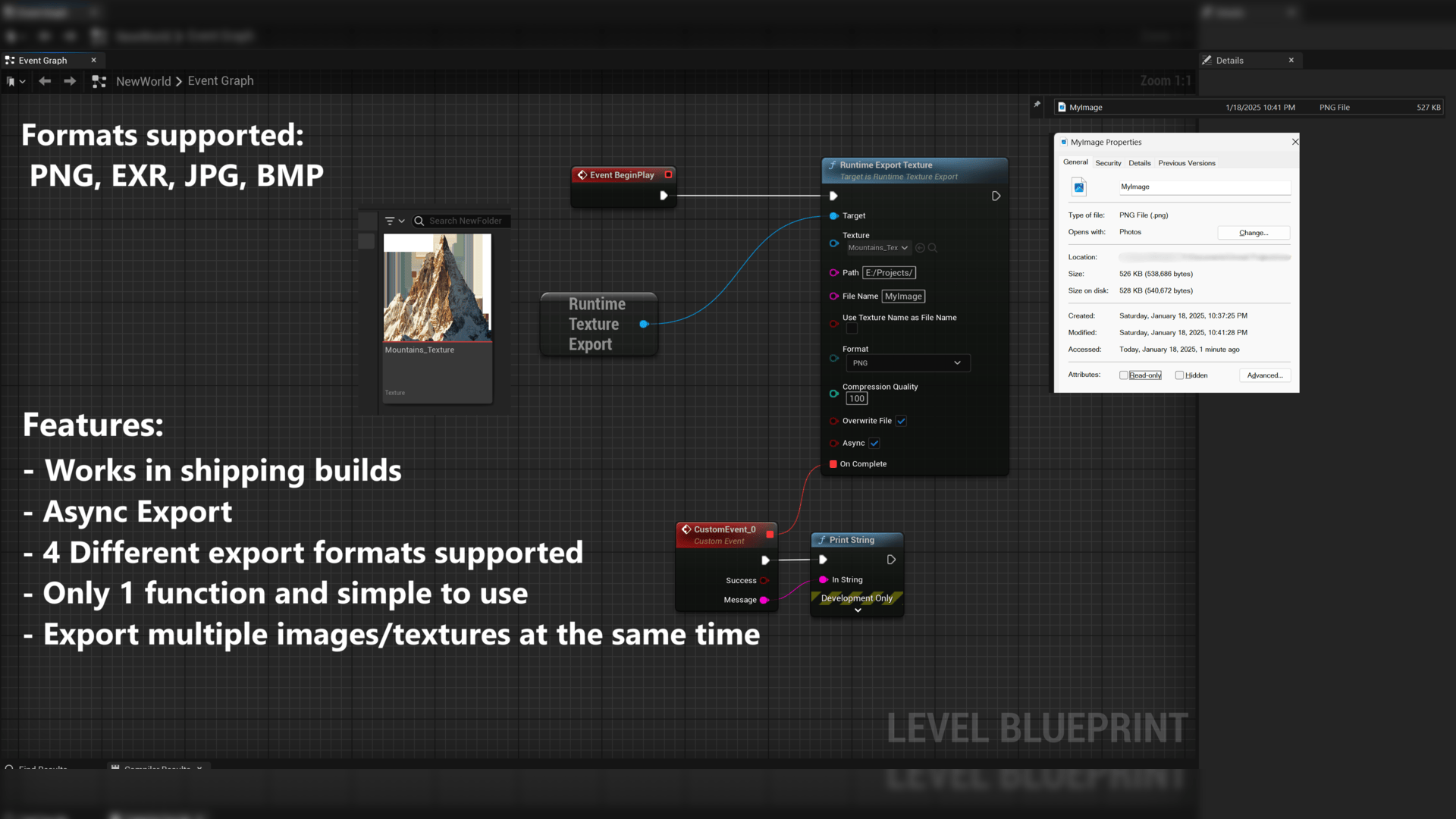 Runtime Image Export