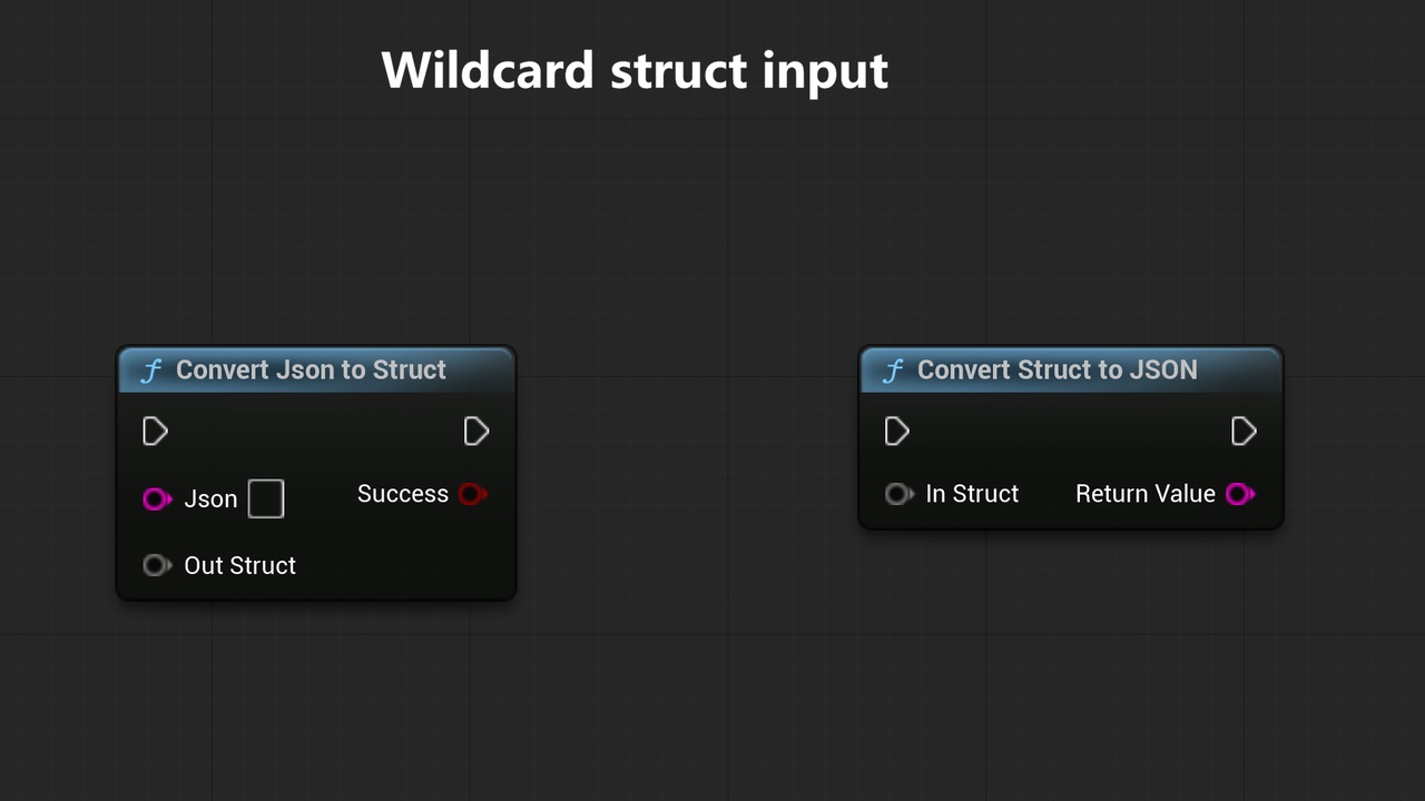 Runtime JSON to Blueprint Struct