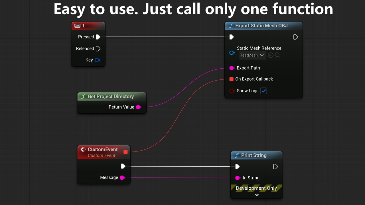 Runtime OBJ Mesh Exporter